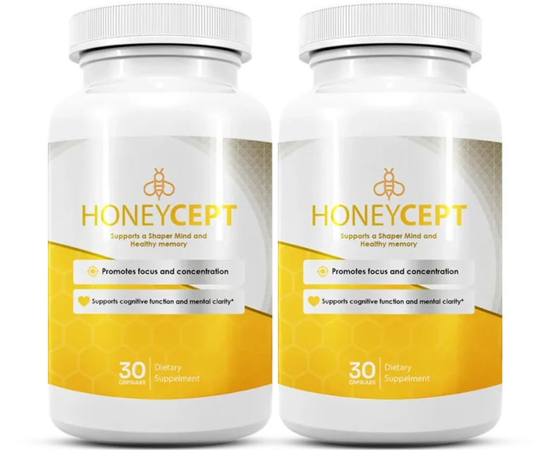 Honeycept cognitive energy support capsule bottles